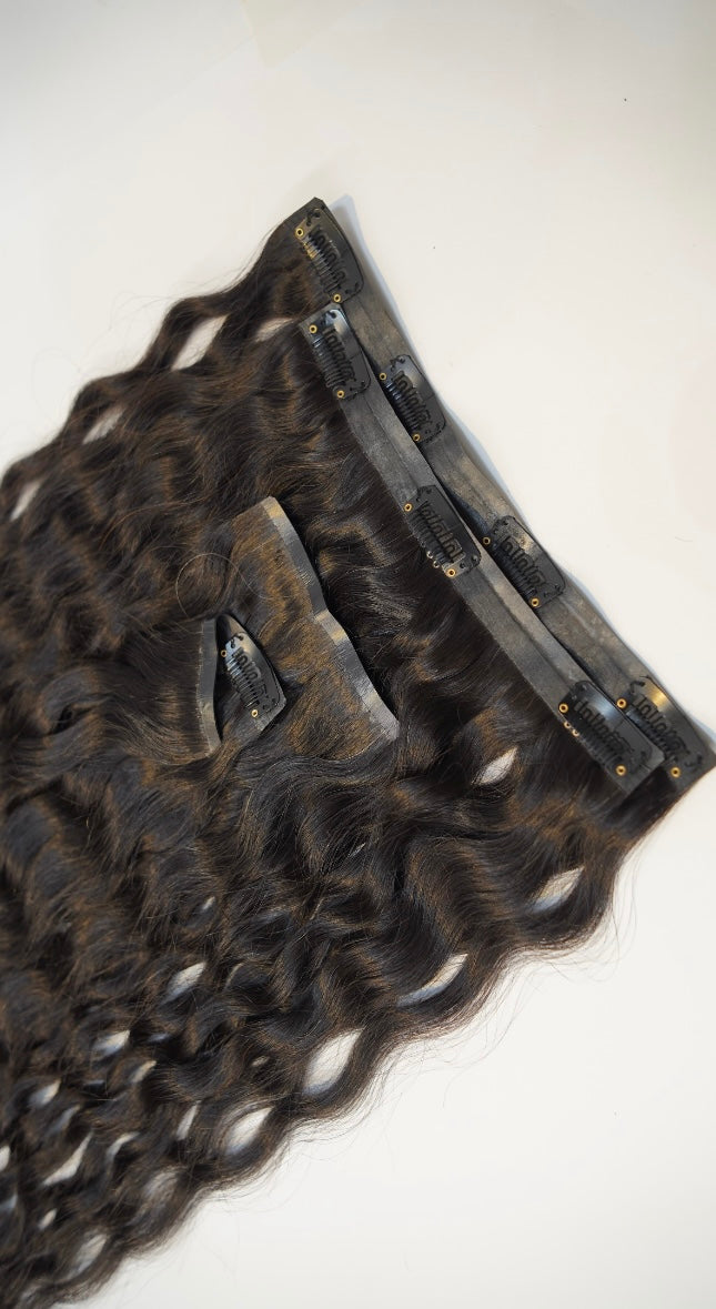 Curly Seamless Dark Brown